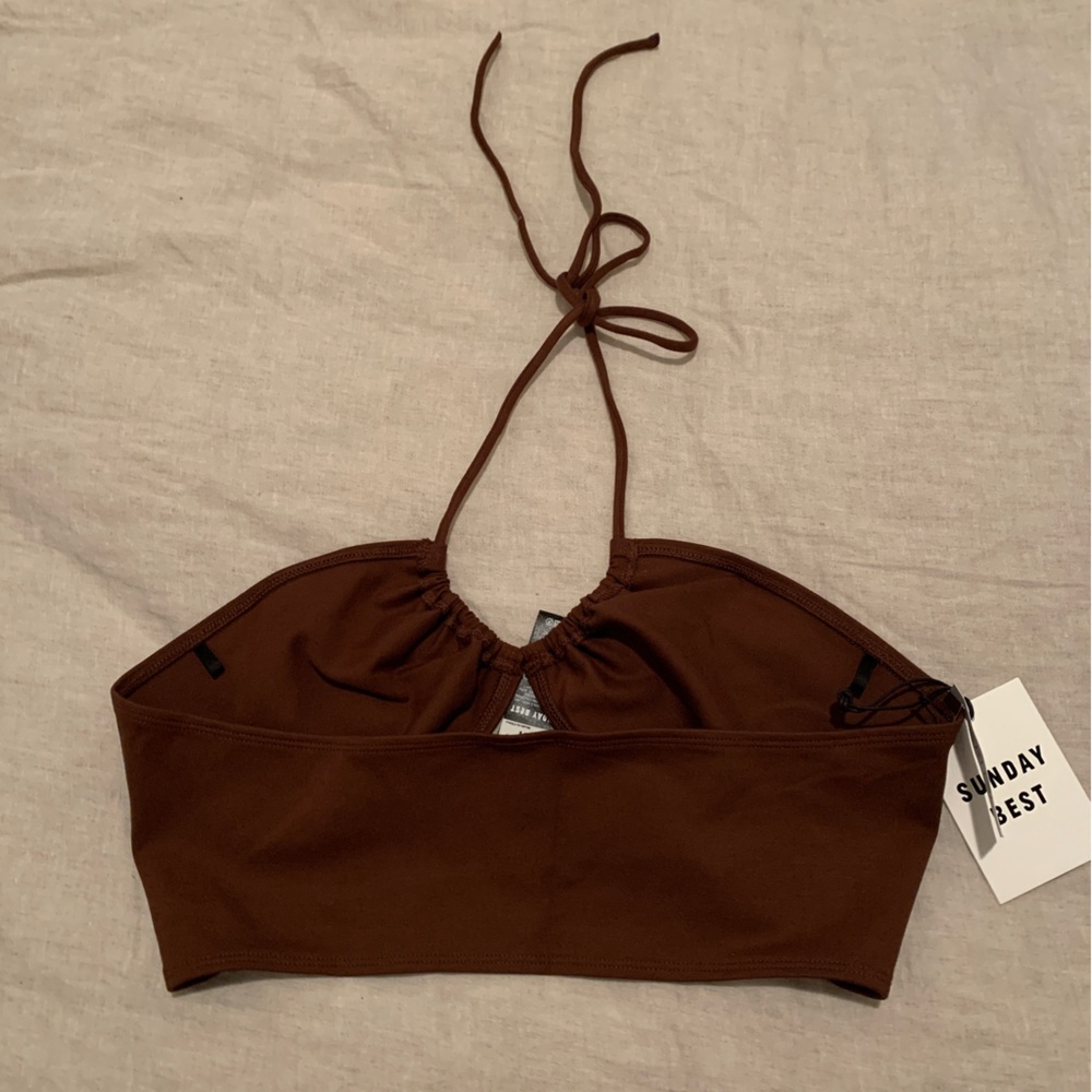 ARITZIA Sunday Best Cora Cognac Halter Top - Picture 5 of 7